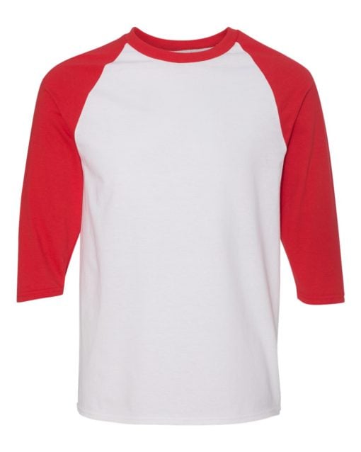 Gildan Heavy Cotton™ Raglan Three-Quarter Sleeve T-Shirt