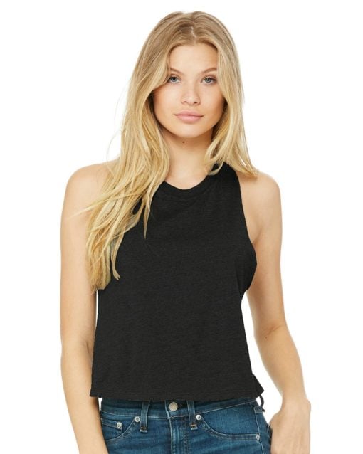 BELLA + CANVAS Women's Racerback Crop Tank