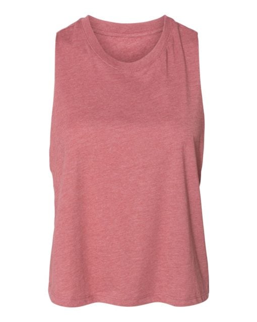 BELLA + CANVAS Women's Racerback Crop Tank