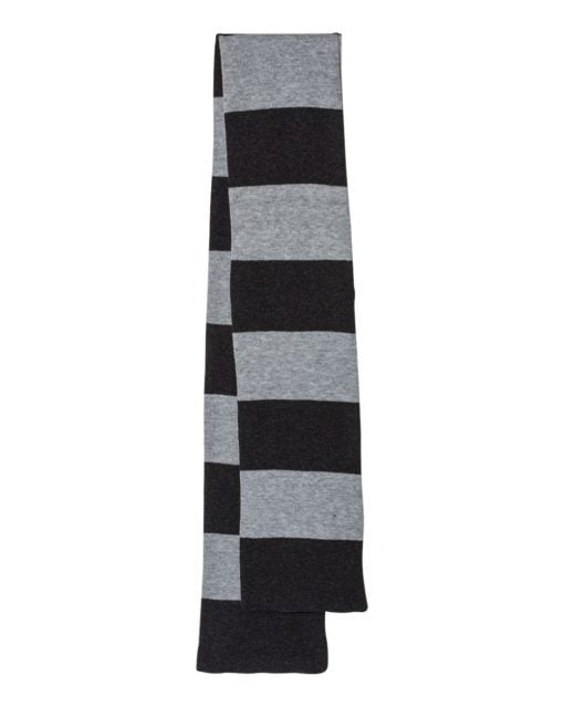 Sportsman Rugby-Striped Knit Scarf